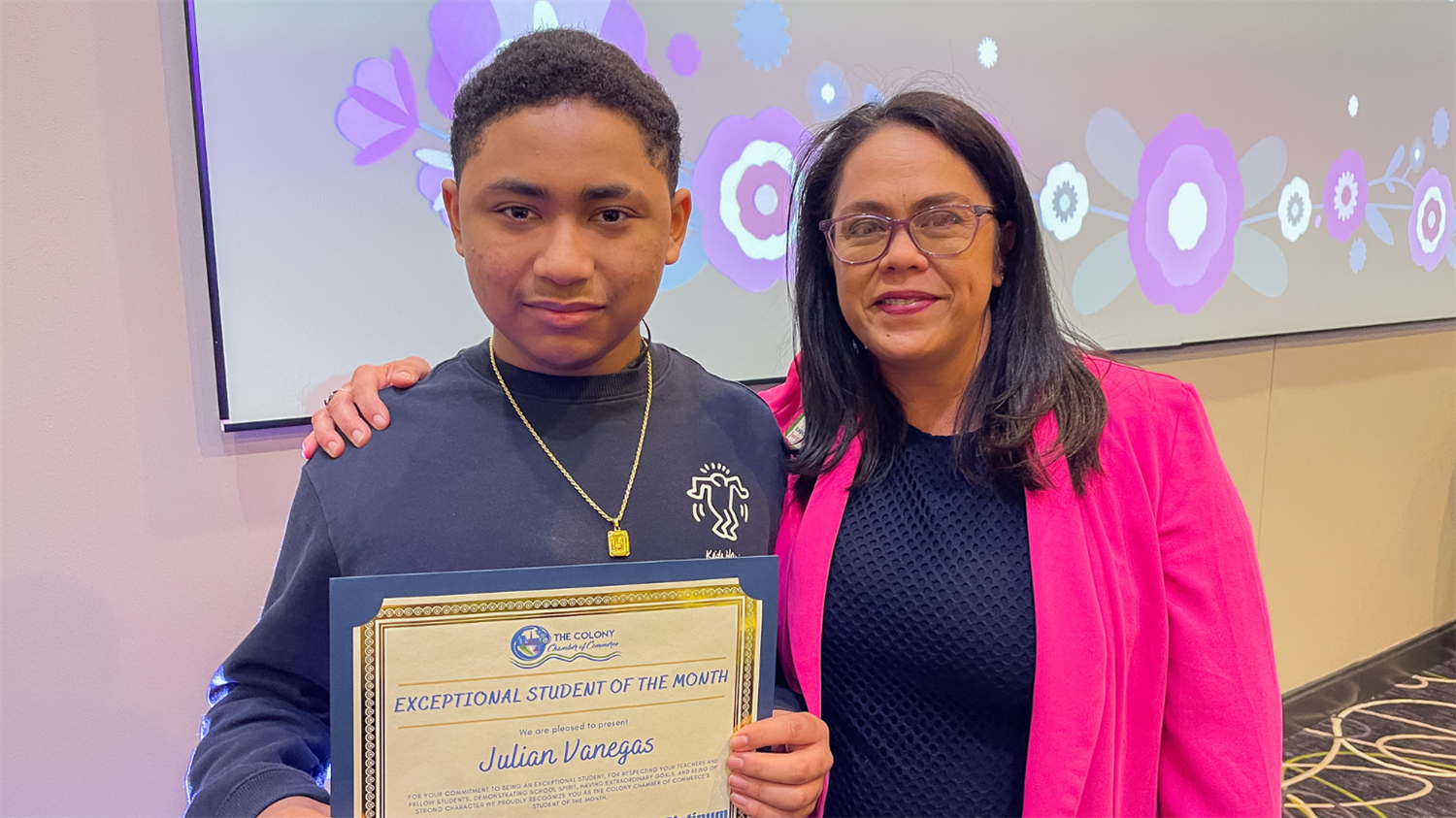  Griffin Middle School student Julian Vanegas named Chamber Exceptional Student of the Month. 2023